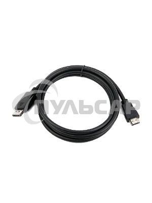 Кабель Cablexpert DisplayPort->HDMI, 5м, 20M/19M, черный, экран, пакет