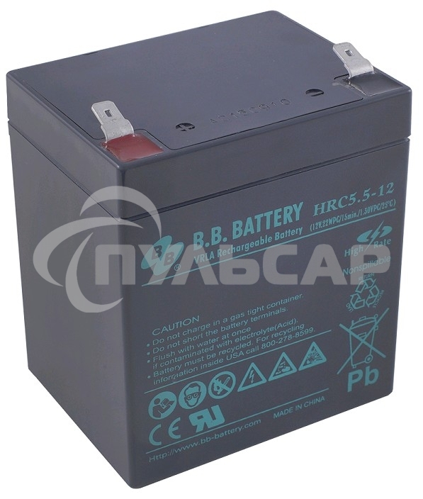 Батарея B.B. Battery HRC 5.5-12 (12V 5Ah)