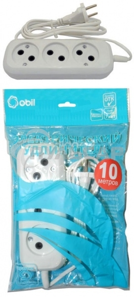 Удлинитель ОБИХОД РС-3 ( ШВВП ) 3*10 м (40) 150-509