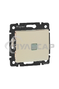 Переключатель Legrand 774326 Valena 2напр 10A с подсв, сл. кость