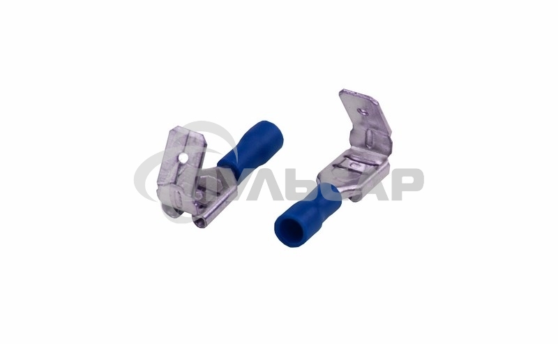 Клемма плоская изолированная гнездо 7.4 мм + штекер - 6.3 мм 1.5-2.5 мм² (РПи-О 2.5-(6.3)/РПИо 2.5-7.5) Rexant