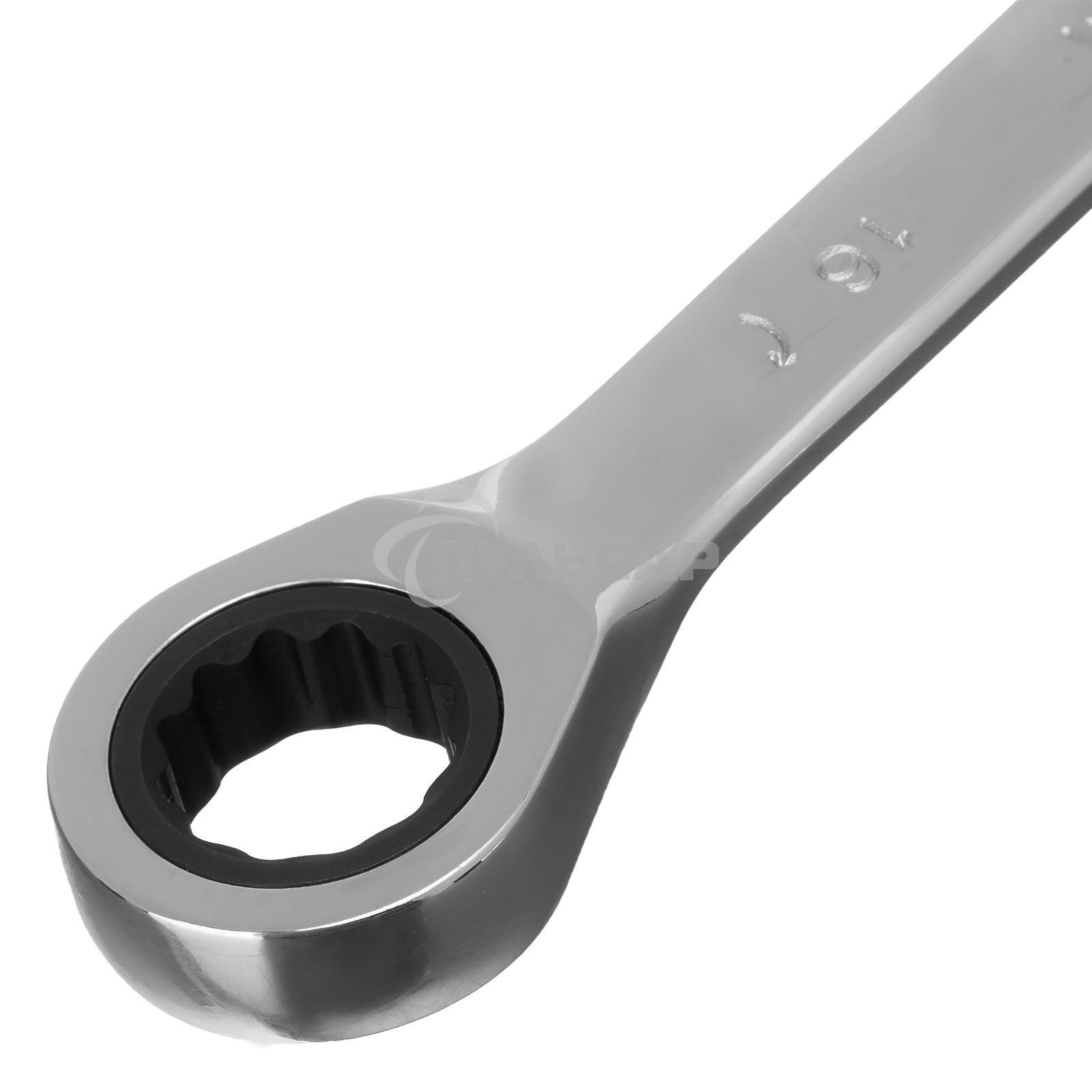 Ключ комбинированный трещоточный Matrix, 16 мм, CrV, зеркальный хром