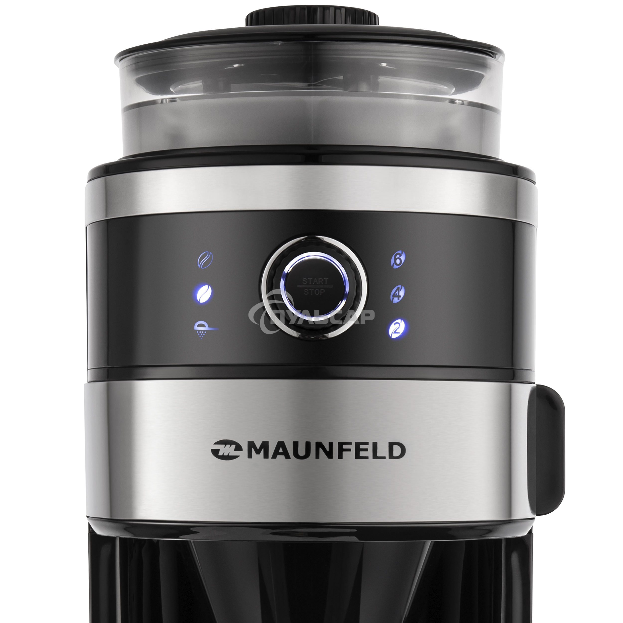 Кофеварка капельная Maunfeld MF-731BK черный, исп. кофе - зерновой/молотый, 0.83 л, 820 Вт.