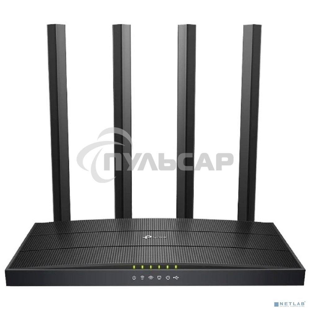 Роутер беспроводной TP-Link Archer C6U AC1200 10/100/1000BASE-TX/4G ready черный