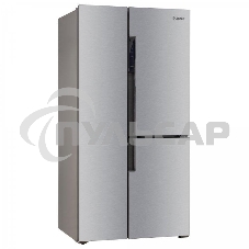 Холодильник Бирюса TD 563 I нержавеющая сталь трехкамерный 207/223 л морозилка слева, NoFrost, Side-by-side