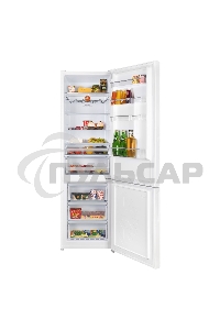 Холодильник Maunfeld MFF200NFW белый глянц. двухкамерный 271/106л морозилка снизу