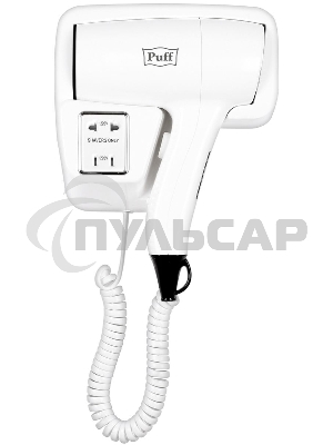 Фен Puff 1201B 1200Вт белый