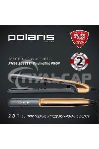 Выпрямитель Polaris PHSS 2098TTi Tourmaline PROF 35Вт черный/розовое золото (макс.темп.:220С)