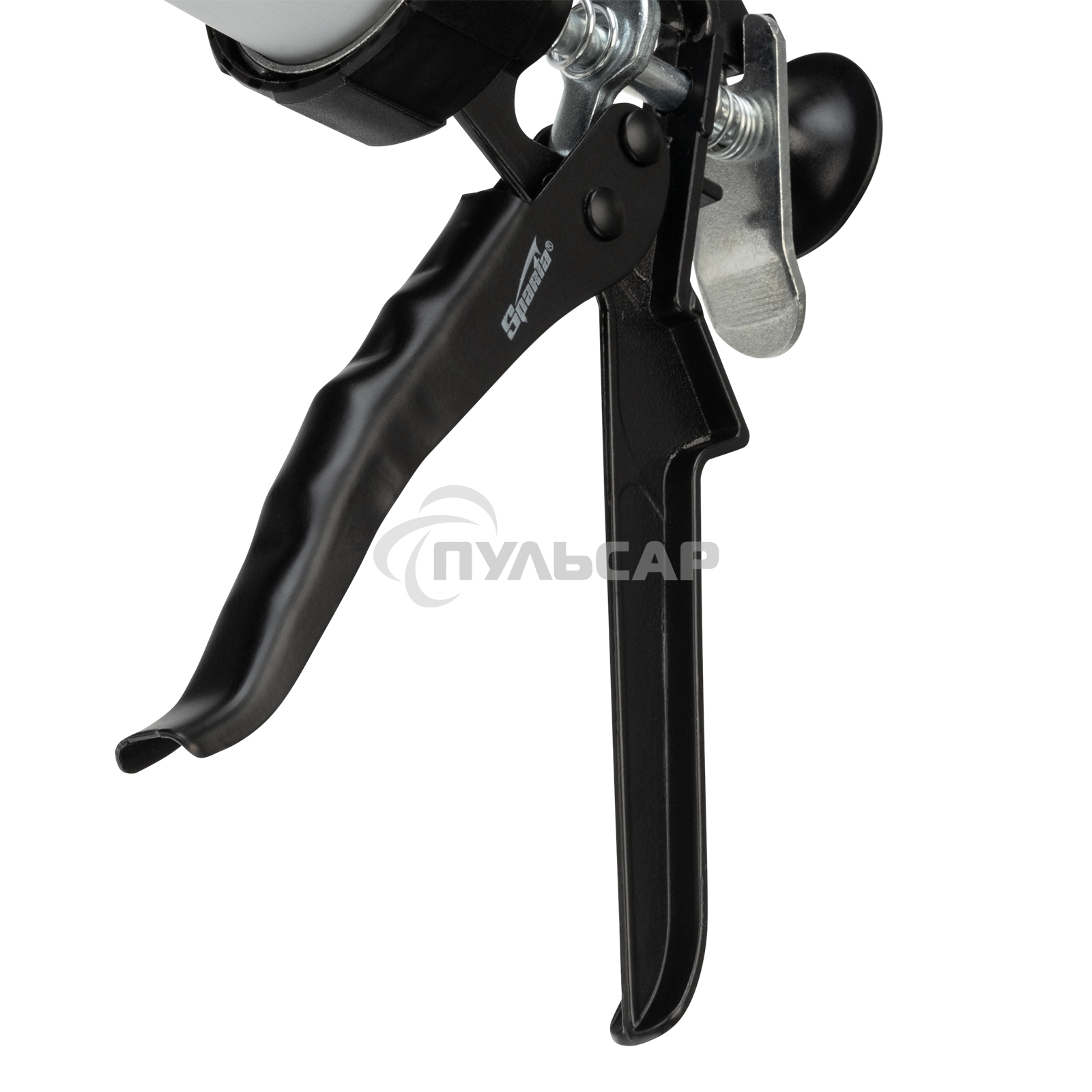 Пистолет для герметика SPARTA 886475 400мл ''закрытый'' алюминиевый корпус круглый шток 8 мм