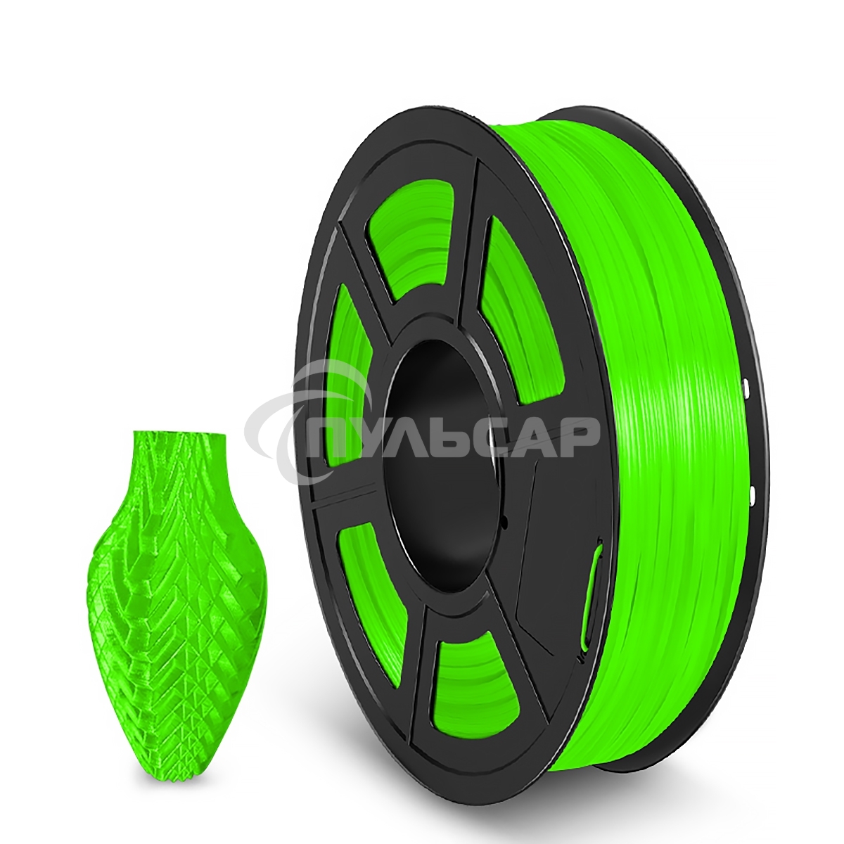 Филамент NVPRINT TPU Trans. Green для 3D печати диаметр 1.75мм длина 165 метров масса 0,5 кг