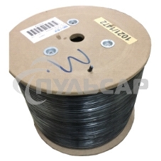 Кабель UTP 4 Pair AWG 24 CCA wooden reel, PE+PVC jacket, cat5E 305м черный