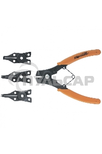 Съемник для стопорных колец с насадками, 150 мм, универсальный Sparta