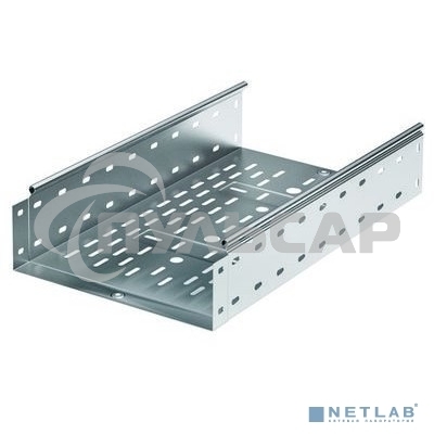 Лоток листовой перфорированный 300х100 L3000 сталь 0.7мм ДКС 35344