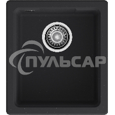 Мойка GRANFEST URBAN 4540 подстольный монтаж 1-чаша 450*400мм, монтаж: универсальный, материал: кварц, черный