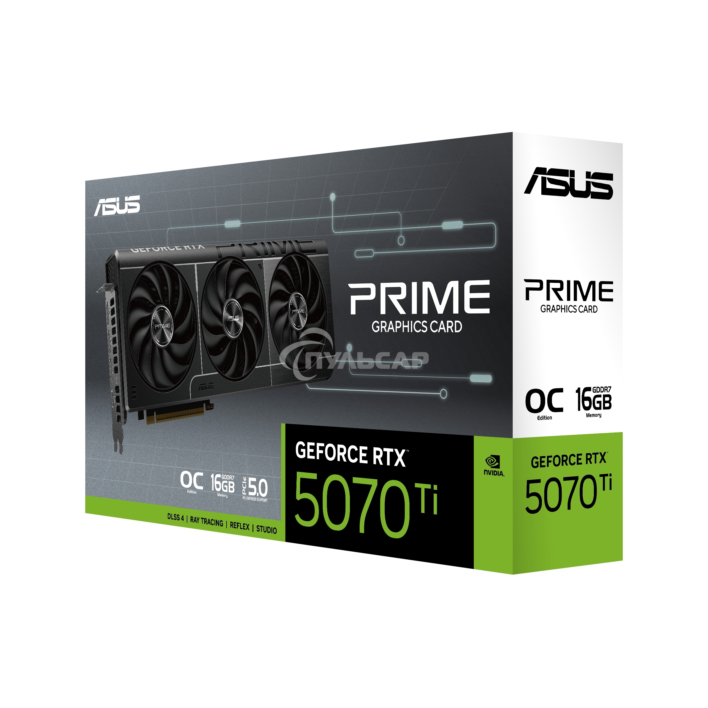 Видеокарта ASUS PRIME-RTX 5070TI-O16G RTX 5070TI HDMI*1,DP*3,16G,D7