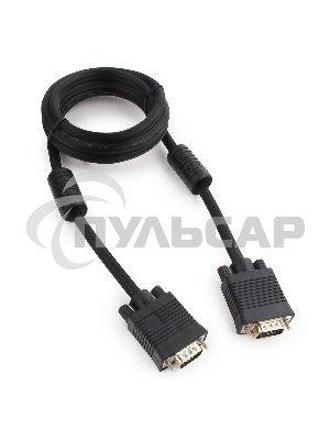 Кабель Gembird/Cablexpert CC-PPVGA-6B,Кабель VGA Premium,15M/15M, 1.8м, тройн.экран, феррит.кольца, черный, пакет