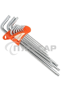 Набор ключей PATRIOT SKТ-9EL, TORX, экстра длинные, T10-T50, CRV, 9 шт