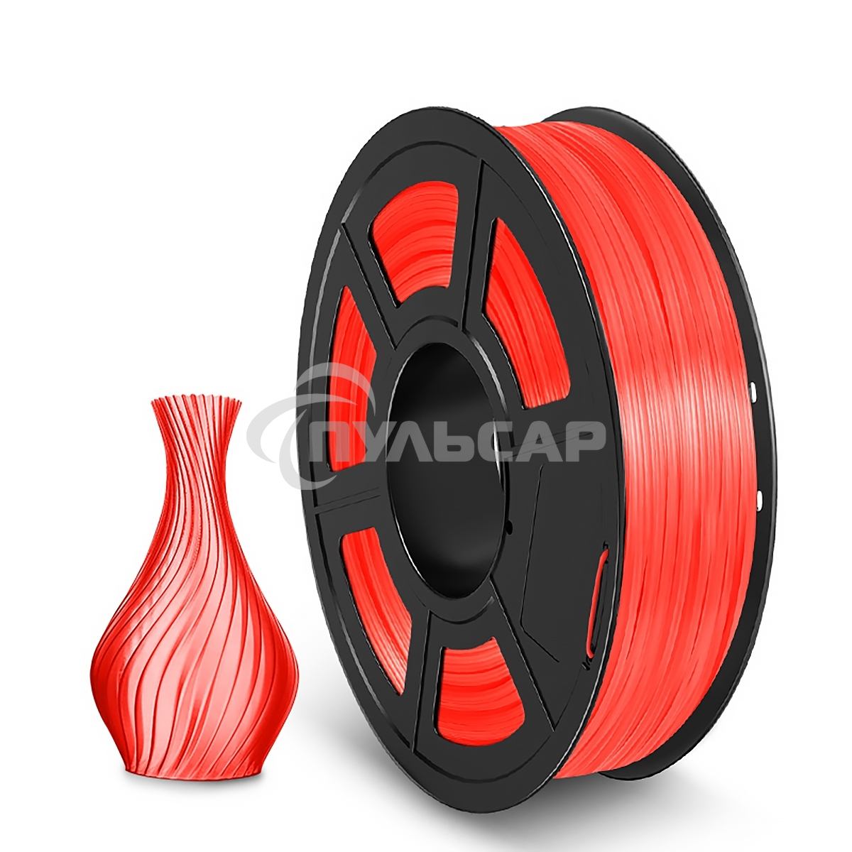 Филамент NVPRINT TPU Trans. Red для 3D печати диаметр 1.75мм длина 165 метров масса 0,5 кг