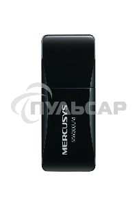 Сетевой адаптер USB2.0 адаптер Mercusys MW300UM, 300Мбит/с, компактный