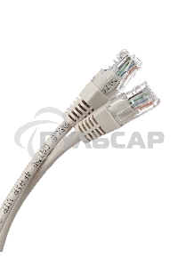 Коммутационный шнур Патч-корд литой Aopen/Qust ANP511 1M UTP кат.5е 1м серый