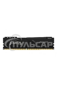 Оперативная память Kingston Fury Beast, DDR4, 16Gb (1x16Gb), 3200MHz, CL16, DIMM, с радиатором, черный