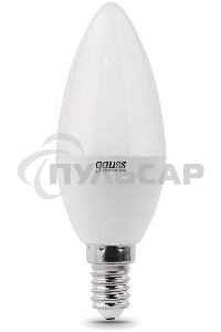 Лампа светодиодная LED Gauss 8Вт E14 220В 2700К Elementary свеча 33118