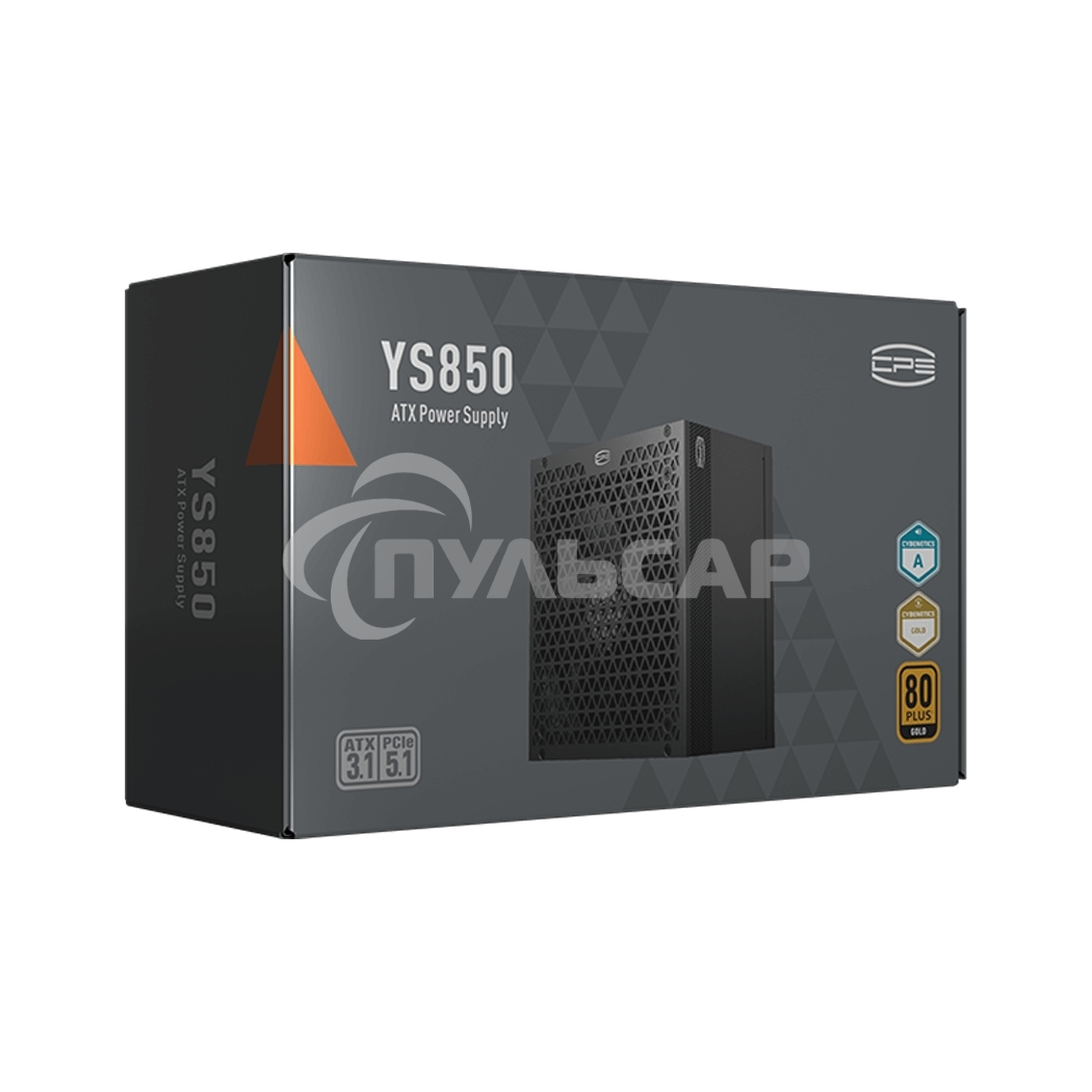 Блок питания PCCooler P5-YS850-G1F, 850Вт, 80 PLUS Gold, 135мм, модульный, черный