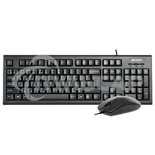 Комплект клавиатура + мышь A4 Bloody KR-8520D / USB/ Wired / черный