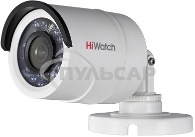 Камера видеонаблюдения аналоговая HiWatch DS-T200 (B) 3.6-3.6мм HD-CVI HD-TVI цветная корп.:белый (DS-T200 (B) (3.6 MM))