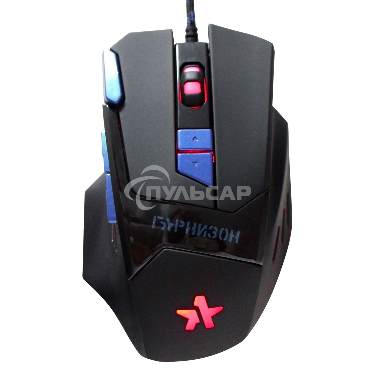 Мышь проводная Гарнизон GM-770G черный, 2400 dpi, USB, кнопки - 8