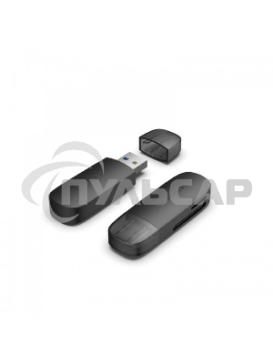 Картридер Vention USB 3.0 (SD+TF) черный