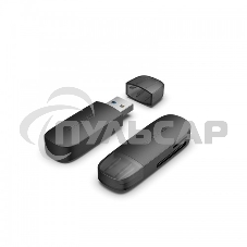 Картридер Vention USB 3.0 (SD+TF) черный Картридер Vention USB 3.0 (SD+TF) черный