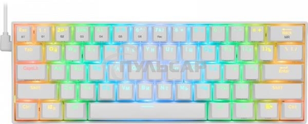 Клавиатура беспроводная Defender DRACONIC RU белый