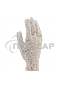 Перчатки трикотажные, с ПВХ точкой, 7 класс, Россия Сибртех