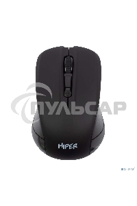 Мышь беспроводная HIPER HOMW-101-BT черный, 1600 dpi, радиоканал, USB, кнопки - 4