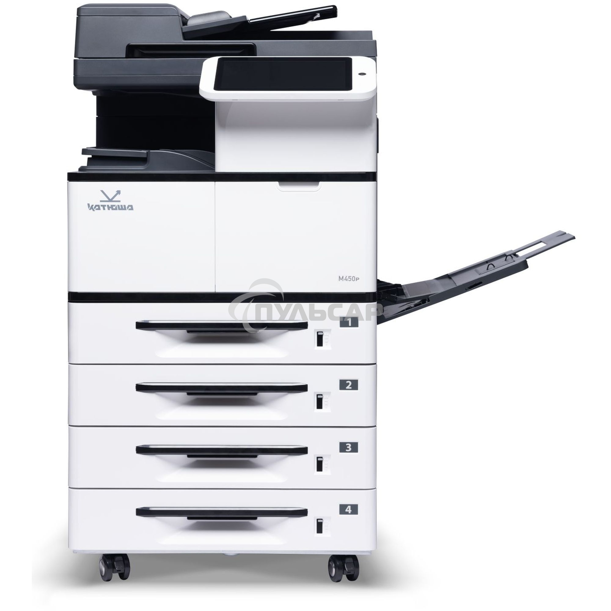 МФУ лазерное Катюша M450p, A3, ч/б, печ. до 50 стр/мин., скан. до 60 стр/мин., 1200 x 1200 dpi, Ethernet, USB