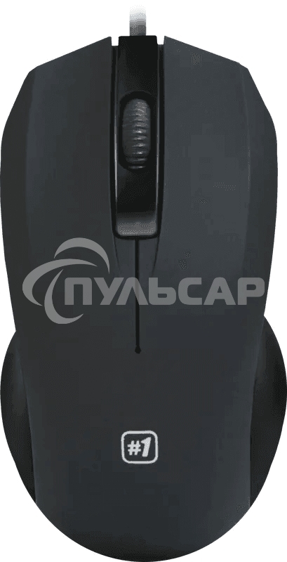 Мышь проводная Defender MM-310 черный, 1000 dpi, USB, кнопки - 3