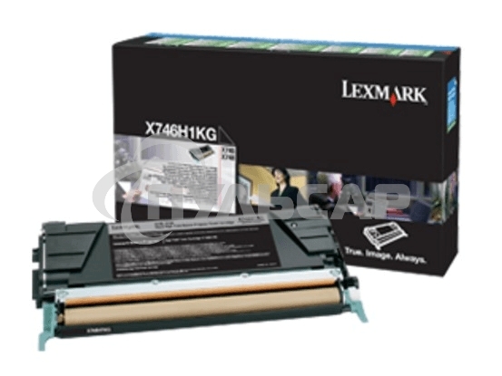 Картридж лазерный LEXMARK черный для Lexmark X746de\nLexmark X748de\nLexmark X748dte 12к