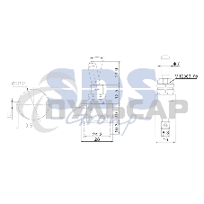 Тумблер Rexant 24V 25А (3c) ON-OFF однополюсныйс красной LED подсветкой