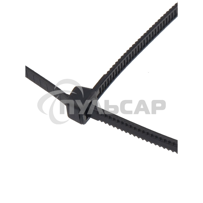 Хомут-стяжкa нейлоновая с тройным замком Rexant 200x4,8 мм, черная, упаковка 100 шт.