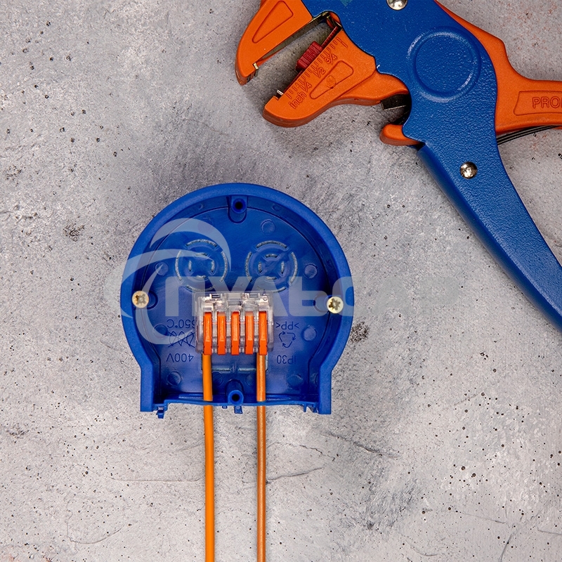 Соединительная клемма многоразовая, 5-и проводная, прозрачная (0,08-4 мм²), (10шт.) Rexant