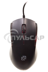 Мышь проводная Oklick 245M черный, 1000 dpi, USB, кнопки - 3