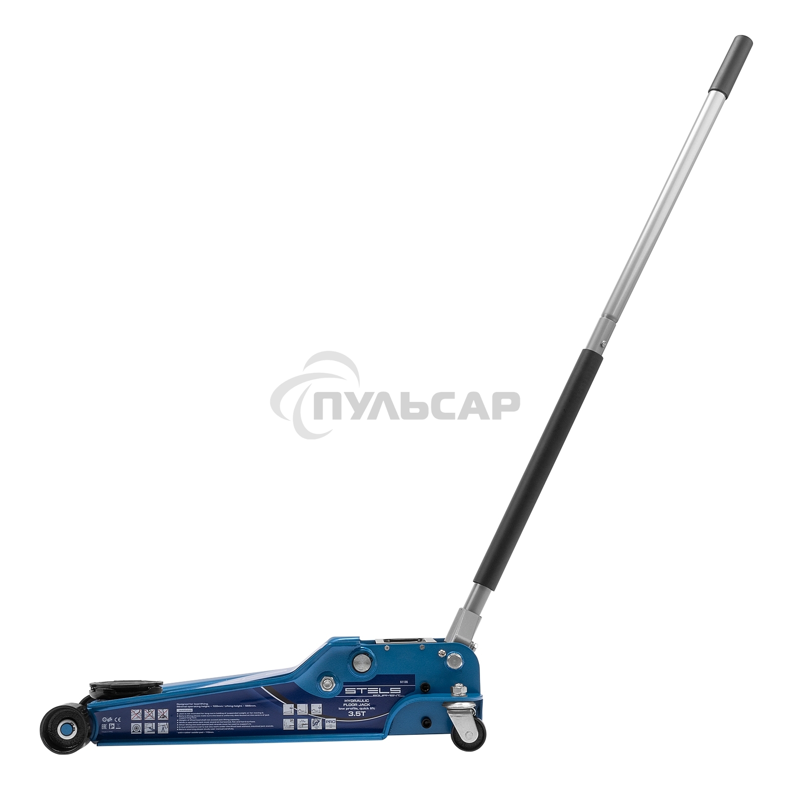 Домкрат STELS 51135гидравлический подкатной быстрый подъем 3.5т low profile quick lift 100-565мм