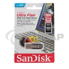 Флешка USB 128Gb SanDisk CZ73 Ultra Flair, USB 3.0, Tropical Blue
