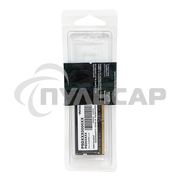 Оперативная память Patriot Signature, DDR4, 16Gb (1x16 Gb), 3200 MHz, CL22, SO-DIMM