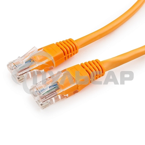 Патч-корд UTP Cablexpert кат.5e, 0.25м, литой, многожильный, оранжевый