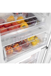 Холодильник Maunfeld MFF200NFW белый глянц. двухкамерный 271/106л морозилка снизу