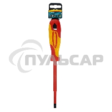 Отвертка GROSS 12945диэлектрическая sl8х150мм crmo до 1000в двухкомпонентная рукоятка