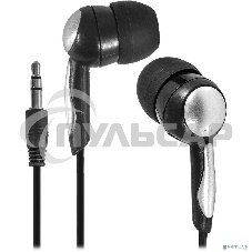 Наушники вкладыши Defender Basic-603 черный 3.5 мм jack 1 1м.