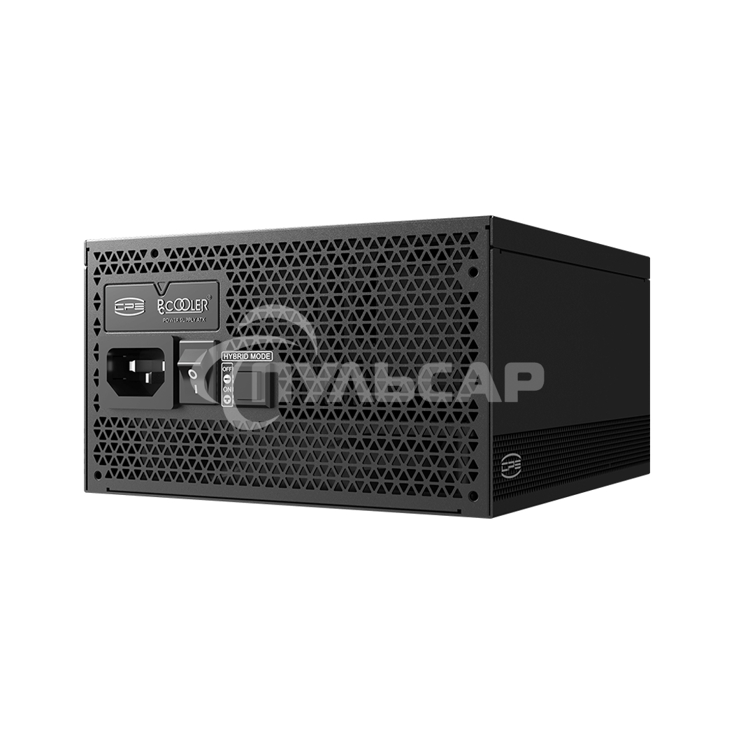 Блок питания PCCooler P5-YS1000-G1F, 1000Вт, 80 PLUS Gold, 135мм, модульный, черный